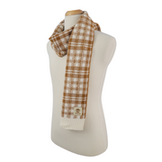 Timberland Warm Brown Plaid Scarf