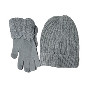 Time and Tru Chenille Gloves and Beanie Set