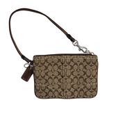 Coach Signature Monogram Wristlet