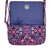 Vera Bradley Raspberry Medallion Turnlock Crossbody