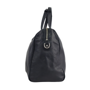 Coach Taylor Black Leather Satchel F25296 Side View