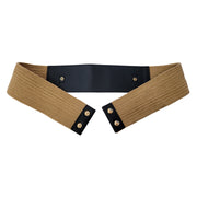 Torrid Black Woven Straw Belt