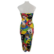 Fashion Nova Pop Art Midi Tube Dress