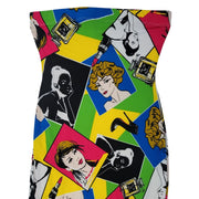 Fashion Nova Pop Art Midi Tube Dress