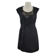 Merona Cap Sleeve Embroidered Neckline Dress