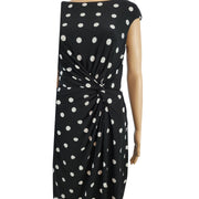 Ralph Lauren Sheath Polka Dot Cap Sleeve Dress Size 10