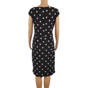 Ralph Lauren Sheath Polka Dot Cap Sleeve Dress Size 10