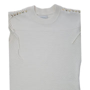 NY&C Sleeveless Grommet Shoulder Sweater Dress