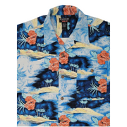 Washers Resort Silk Hawaiian Shirt Size L