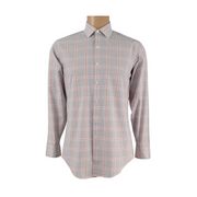 Geoffrey Beene No Iron Fitted Plaid Shirt 15 32/33 Front View