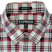 Express Modern Fit Plaid Shirt