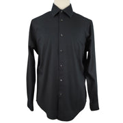 Calvin Klein Dress Shirt Slim Fit Non-iron Herringbone