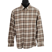 Weatherproof Vintage Brown Plaid Flannel Shirt