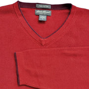 Eddie Bauer Pima Cotton V-Neck Sweater