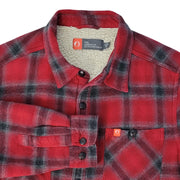 The American Outdoorsman Flannel Shirt Jacket With Sherpa Fleece Lining