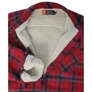 The American Outdoorsman Flannel Shirt Jacket With Sherpa Fleece Lining