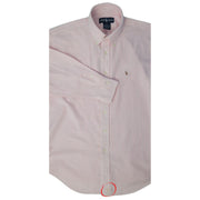 Ralph Lauren Pink Stripe Cotton Oxford Shirt