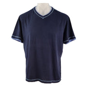 Cremieux Slub Cotton Contrast Stitch Tee Shirt