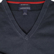 Lands' End Men Supima Cotton V-Neck Sweater