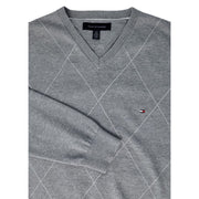 Tommy Hilfiger Argyle V-Neck Sweater Large