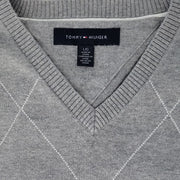 Tommy Hilfiger Argyle V-Neck Sweater Large