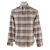 Old Navy Men's Everyday Shirt Slim Fit Built-In Flex Brown Plaid