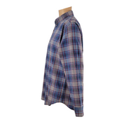 Tailored by J. Crew Blue Gray Plaid Shirt