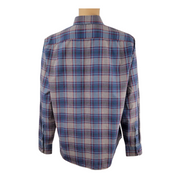 Tailored by J. Crew Blue Gray Plaid Shirt