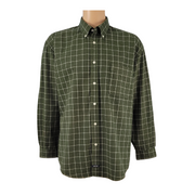 Structure Men's Olive Green Flannel Shirt