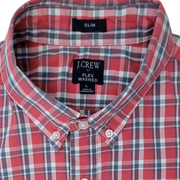 J. Crew Flex Washed Slim Plaid Shirt