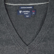 Cremieux Classics Cotton/Cashmere Blend V-Neck Sweater