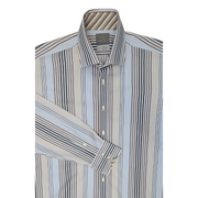 Thomas Dean 2-Ply Yarn Striped Shirt