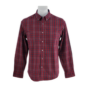 George Classic Fit Red/Navy Plaid Shirt