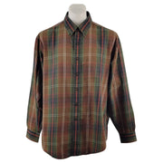 Brooks Brothers Wool Blend Flannel Plaid Shirt Sz XL