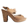 Adrienne Vittadini Yancy Cork Platform Sandals Size 8