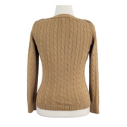 Lauren Ralph Lauren Button Trim Cable Knit Sweater