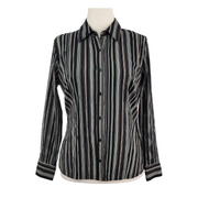 Fred David Stretch Striped Shirt Size M