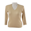 Emma James V-Neck Cable Knit Sweater