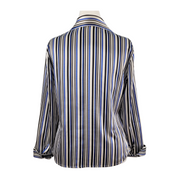 Kasper Satin Pinstripe Blouse