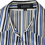 Kasper Satin Pinstripe Blouse