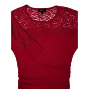 BCX Lace Shoulder Top