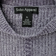 Soho Apparel Cropped Chenille Knit Sweater Sz XL