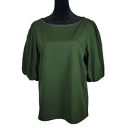 Ann Taylor Puff Sleeve Top Size L