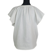 Universal Thread Split Neck Linen Blend Top