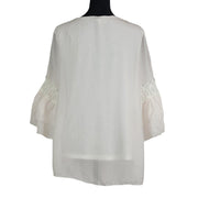 Tendenze Bell Sleeve Silk Blouse