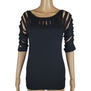 Planet Gold Cutout ¾ Sleeve Top