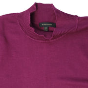 Ellen Weaver Short Sleeve Mock Neck Sweater