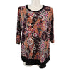 CJ Banks 3/4 Sleeve Multicolor Tunic