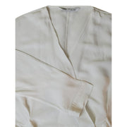 Zara Faux Wrap Linen Blend Blouse