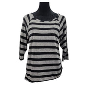 Blu Heaven Asymmetrical Striped Top